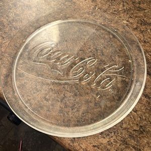 Coca cola plate
